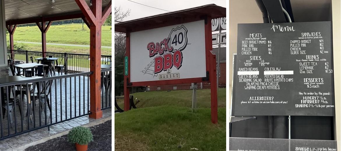 Back 40 BBQ & Bakery Menu