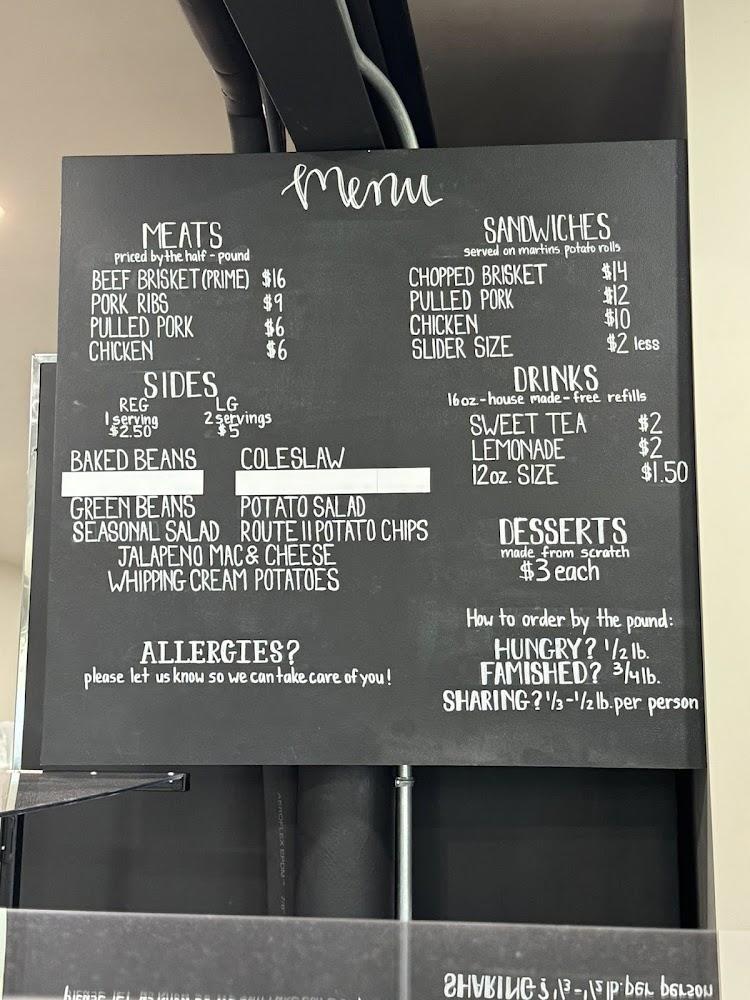 Back 40 BBQ & Bakery Menu image 1